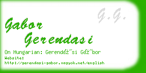 gabor gerendasi business card